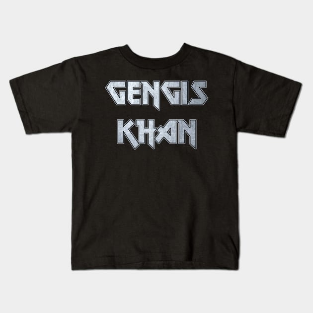 Gengis Khan Kids T-Shirt by Erena Samohai